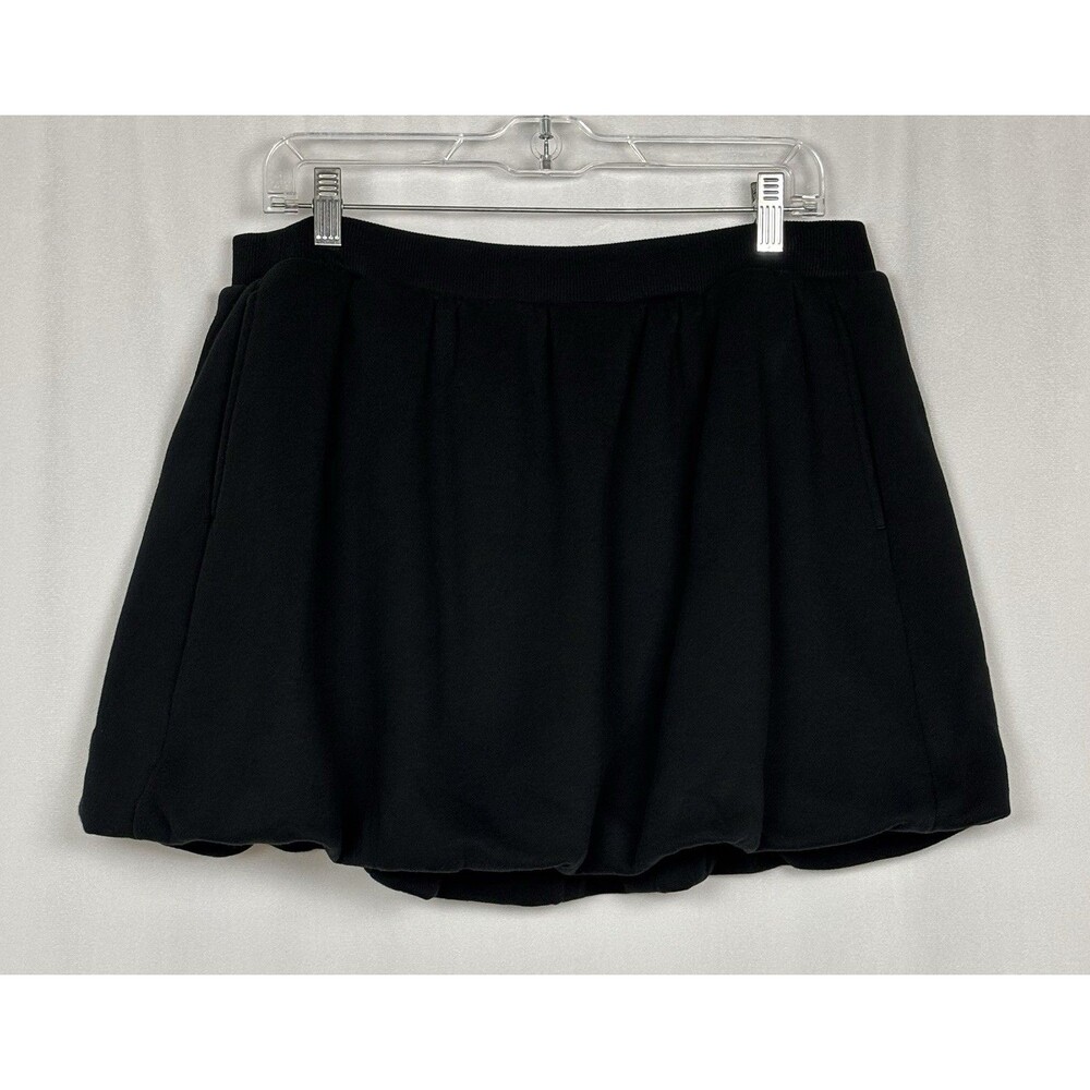 OFFLINE By Aerie Women’s Size Large Cloud Fleece Bubble Skort Black - Picture 2 of 11